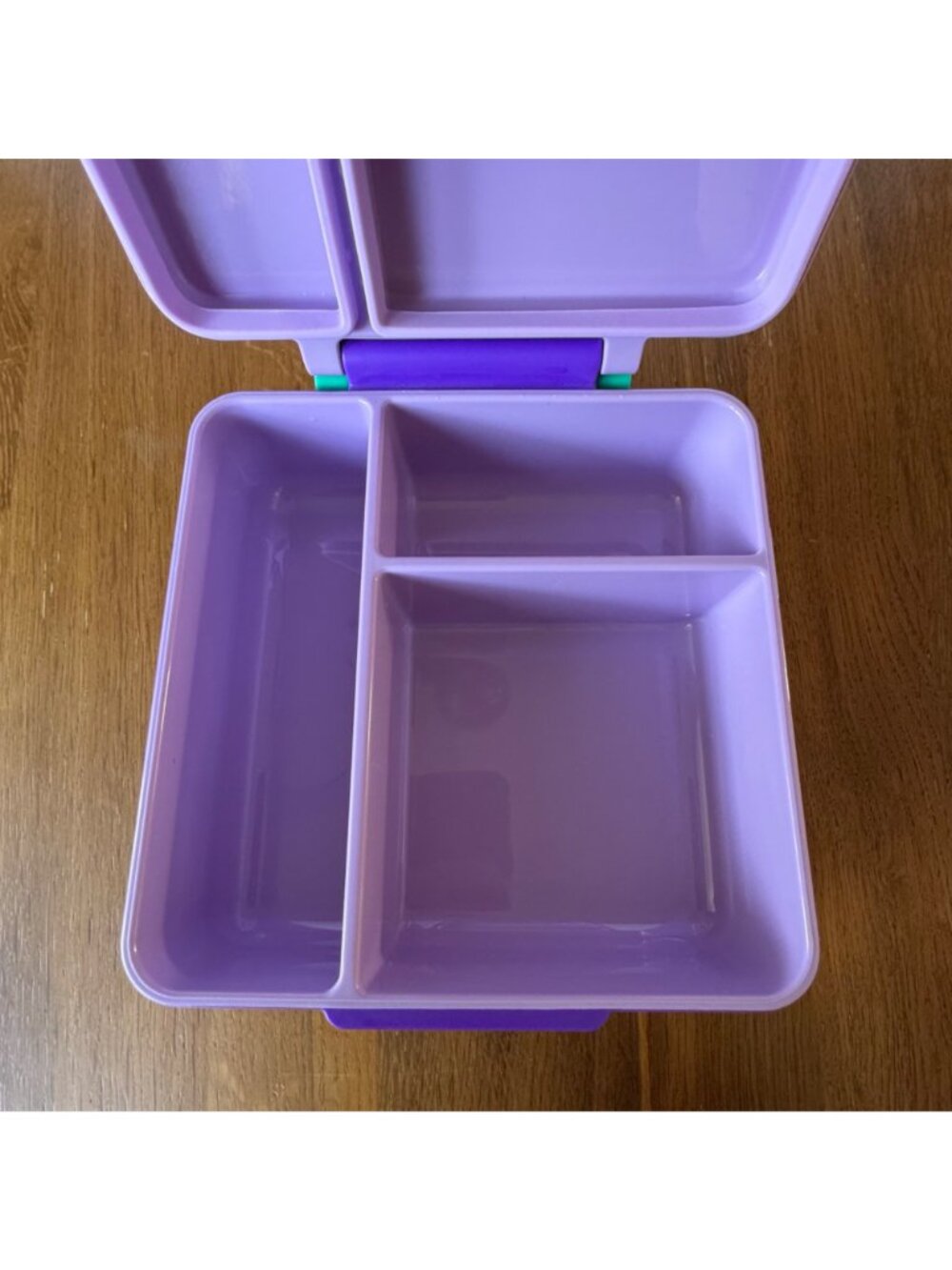 OMIEBOX Kids Lunch Box Purple Aqua School Bento Snacks Omie Snack Child Lunchbox - Picture 5 of 12